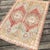Turkish Turkish Vintage Rug | Double Medallion | 4x5 For Sale - Image 3 of 7