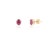 18k Yellow Gold Ruby Birthstone Jewelry Set for Women- 4 Pieces, Pendant, Ring, Earrings For Sale - Image 11 of 17