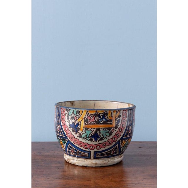 Moroccan Pottery Bowl, 1800s For Sale - Image 5 of 9