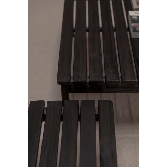 1970s Mid-Century Dutch Lattenbank Coffee Tables, 1960s, Set of 2 For Sale - Image 5 of 12