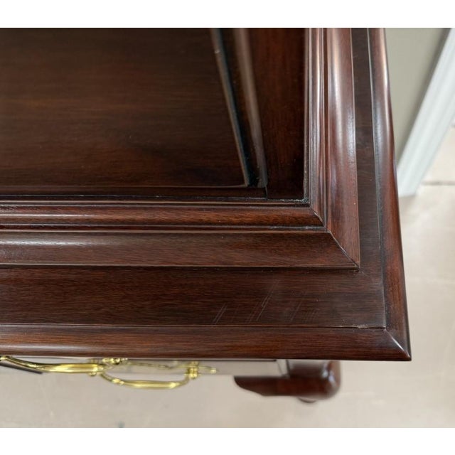 1990s Henkel Harris Solid Mahogany Highboy Model No. 145, 146, and 147 For Sale - Image 18 of 18