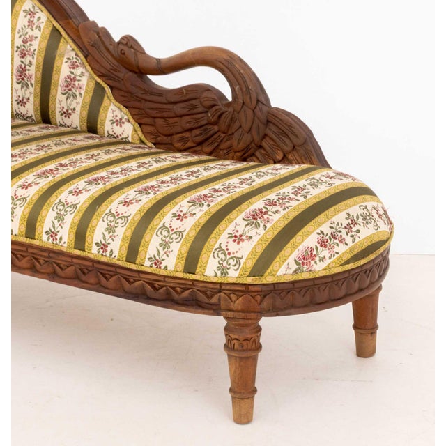 Empire Style Salesman Sample Walnut Chaise Longue For Sale In New York - Image 6 of 9