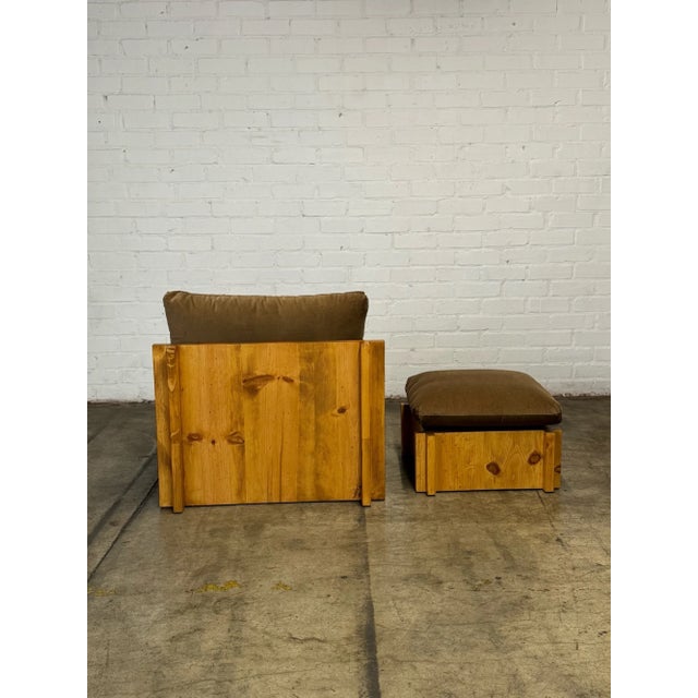 Textile Madura Lounge Chair and Ottoman (Made to Order) For Sale - Image 7 of 12