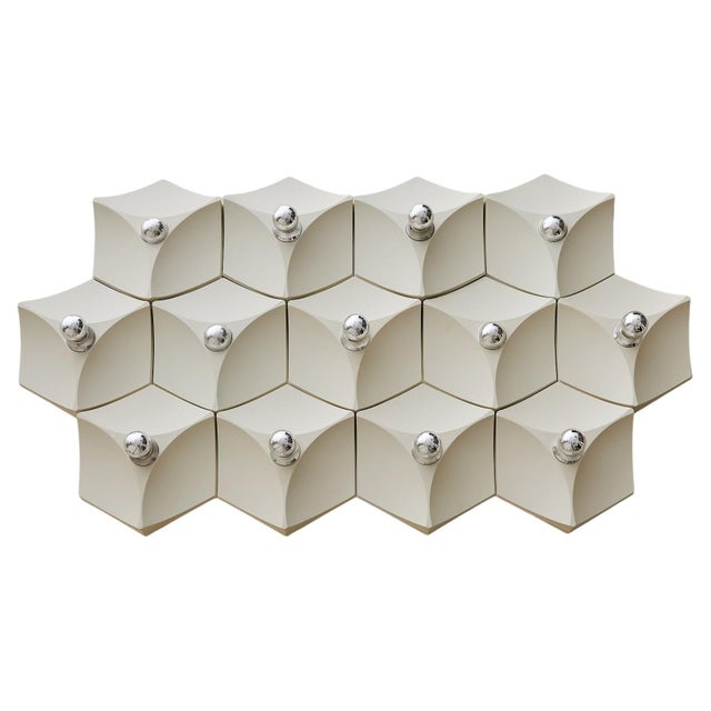 1960s 1960s Hoffmeister German Modular Ivory Sconces - Set of 13 For Sale - Image 5 of 18