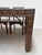 Antique Indian Dining Table and Chairs, Set of 6 For Sale - Image 4 of 6