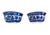 Blue Vintage Blue and White Willow Pattern Japanese Decorative Set of 2 Bowls Made in Japan For Sale - Image 8 of 8