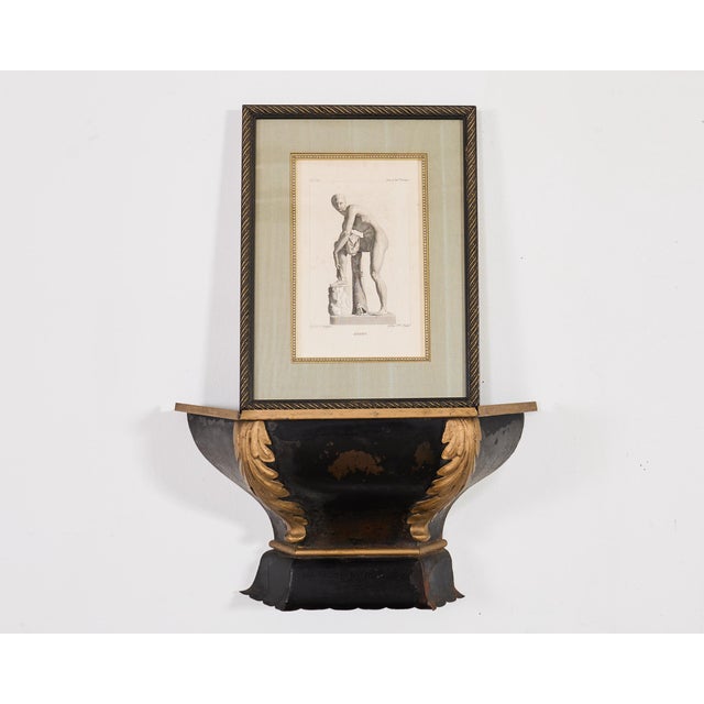 Marvelous set of four 19th century neoclassical prints of Greco-Roman classical figures framed. Neoclassical academic...