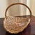 Vintage Rustic European-Style Flower Gathering Basket For Sale - Image 11 of 12