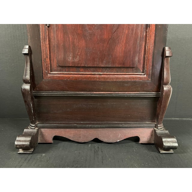 Late 20th Century Chinese Art Hardwood and Marble Dream Stone Table Screen For Sale - Image 10 of 11