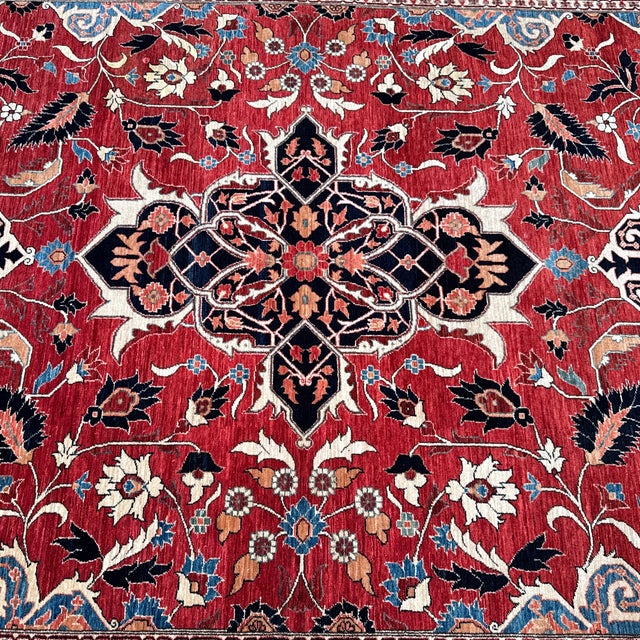 6ft 1in X 9ft Handmade Baktiari Wool Area Rug For Sale - Image 4 of 12