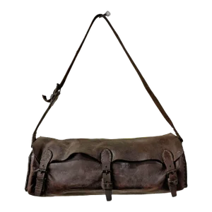 Early 20th Century French Leather Tool Bag From a Train