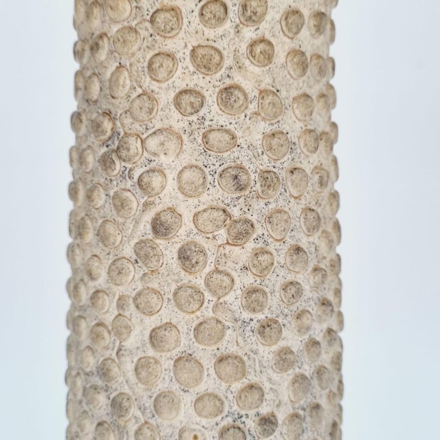 Vintage Ceramic Beige Vase, 1970s For Sale - Image 10 of 13