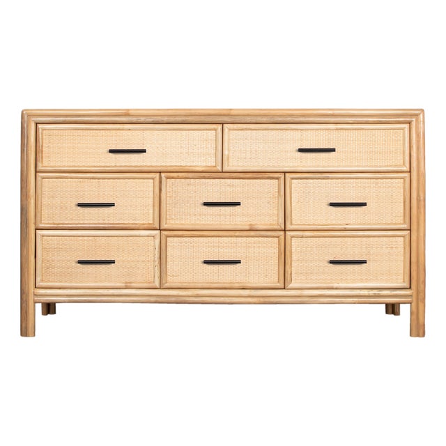 Bermuda Eight-Drawer Dresser - Natural For Sale