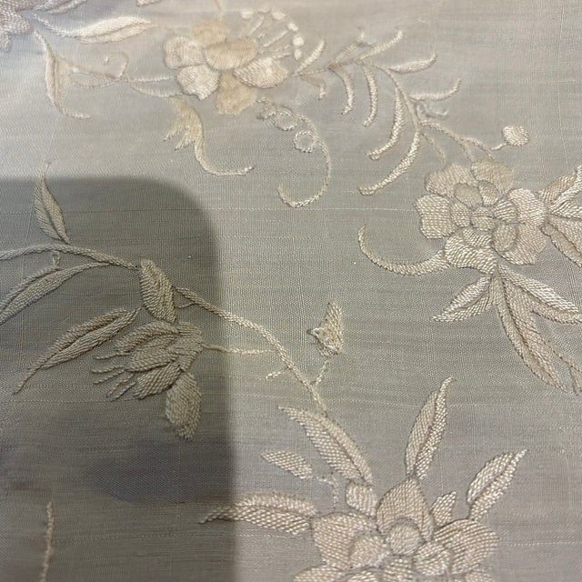 Textile Cream Silk Piano Shawl For Sale - Image 7 of 9