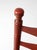 Red Vintage Red Ladder Back Rush Seat Chair For Sale - Image 8 of 18