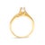 14K Yellow Gold 1/4 Cttw Princess Cut Diamond Engagement Ring, Size 7 For Sale In New York - Image 6 of 6