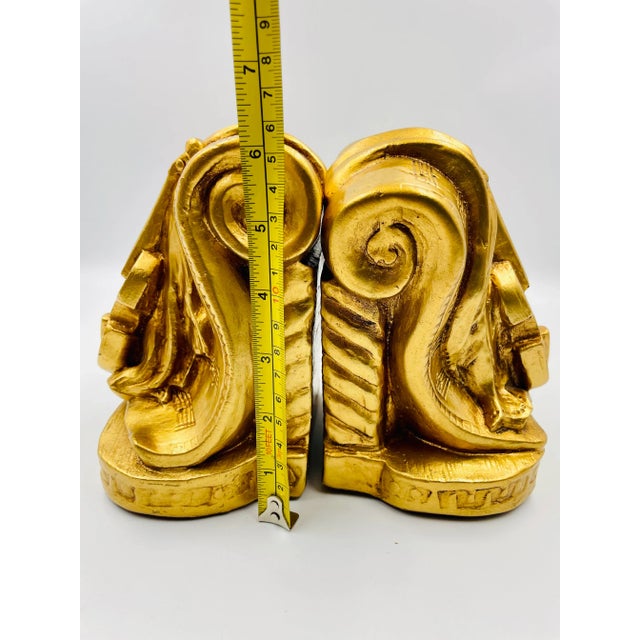 Set of 2 1965 Progressive Art Products Musical Motif Bookends For Sale - Image 9 of 12