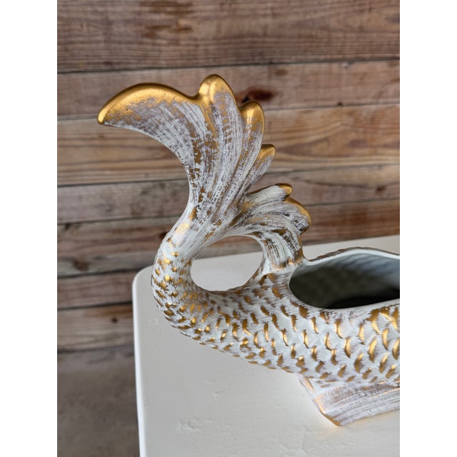 Large Mid-Century Haege Pottery Mermaid Planter With Shell Dish For Sale In Naples, FL - Image 6 of 12
