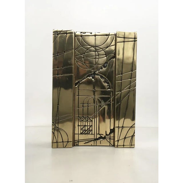 Walter Valentini, Abstract Sculpture: City of the Sun, 1980, Bronze For Sale - Image 9 of 11