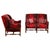 Large Louis XIII Sofas in Burgundy Red Velvet, 1900s, Set of 2 For Sale - Image 17 of 17
