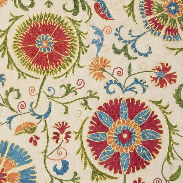 New Hand-Embroidered 100% Silk Cushion Cover – Authentic Uzbek Textile Art Elevate your home décor with this exquisite...