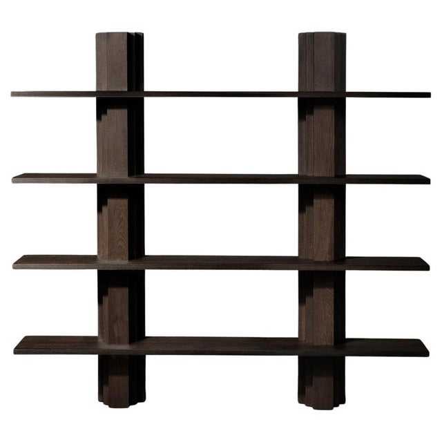 Brut 230 European Dark Oak Bookcase by Mokko Amsterdam For Sale - Image 10 of 10