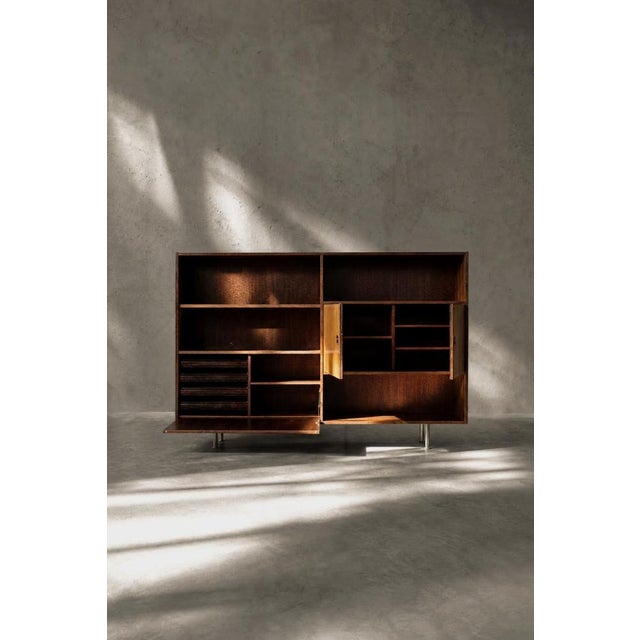 Mid-Century Modern Scandinavian Rosewood Highboard with Bar from Æ. Jensen & T. Mølholm, 1960s For Sale - Image 6 of 18