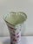 Godinger Vintage Godinger Antique Reflections Pink Rose Porcelain Vase With Heart Pierced Rim For Sale - Image 4 of 10