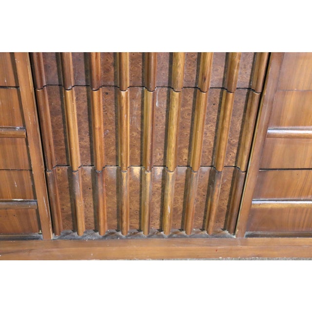 Wood Mid 20th Century Mid-Century Long Dresser For Sale - Image 7 of 12