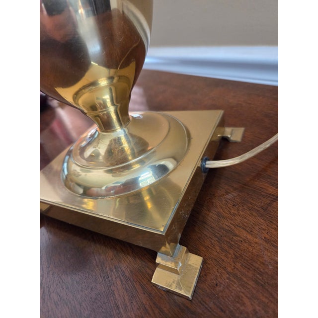 Late 20th Century Vintage Brass Pineapple Table Lamp For Sale - Image 5 of 12