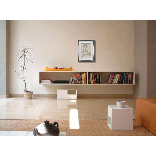 Schiele Lithograph Gouache titled Woman Crouching. Size : 50.2x35.6cm. It is a numbered Limited Edition and has exemplaire...