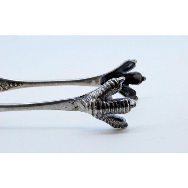 Silver Ice Tongs in the Shape of Claws For Sale - Image 4 of 9