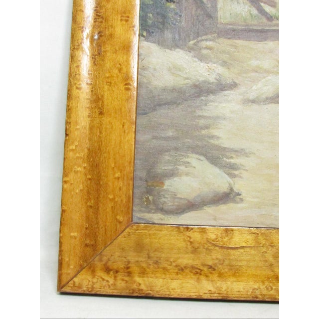 American Oil on Board Painting of Pigs, Signed Julia s.g. Porter For Sale - Image 3 of 14