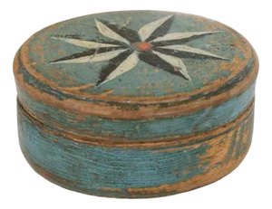Wooden Box from Sweden, 1790s