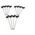 Vintage Glass Cocktail Glass Swizzle Sticks With Black Scottie Dog Figurine Toppers - A Set of 12 For Sale In Birmingham - Image 6 of 12
