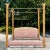 Coastal Vintage Coastal Twisted Pencil Reed and Brass King Canopy Bed For Sale - Image 3 of 7