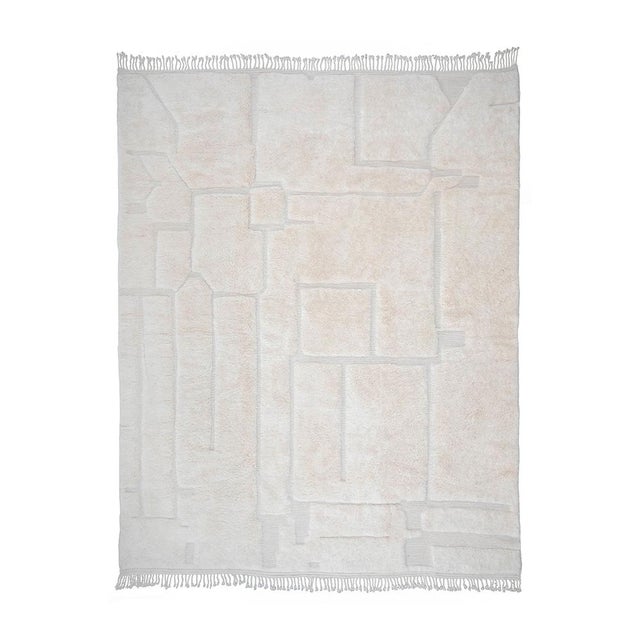 Large Hand-Knotted Wool Rug by Azele Studio For Sale - Image 10 of 10