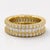 Modern 14k Yellow Gold 3-1/10 CTTW Natural Diamond Eternity Band, Size 10 For Sale - Image 3 of 6
