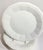 White Ironstone Plates- Set of Six For Sale - Image 4 of 12