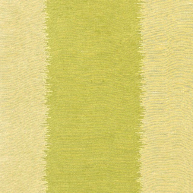 Abstract Schumacher X Celerie Kemble Bagan Fabric in Absinthe For Sale - Image 3 of 3