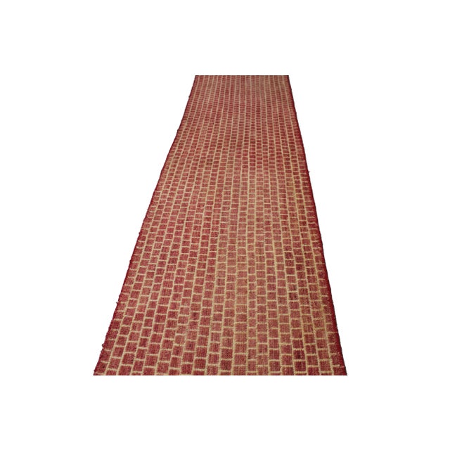 Modern Hand Knotted Modern Style Runner - 10'4" X 2'10" For Sale - Image 3 of 4