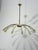 Metal 12-Light Spider Hanging Lamp in Brass and Murano Glass in the style of Ercole Barovier, 1950 For Sale - Image 7 of 15