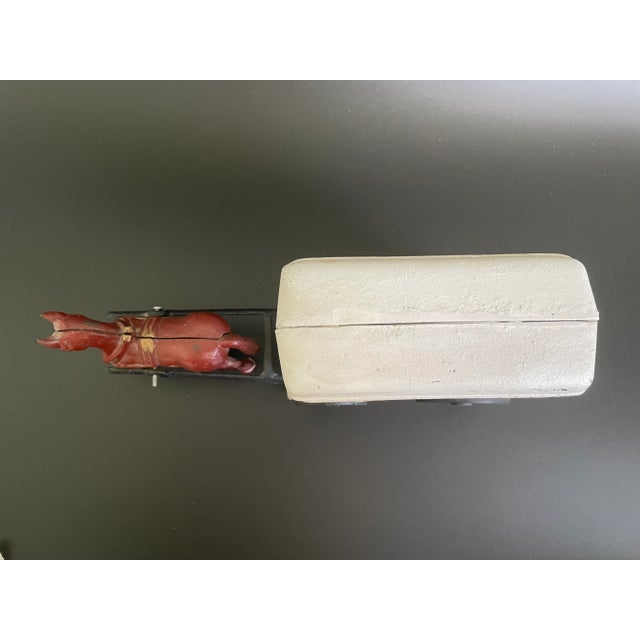 Vintage Cast Iron Horse Drawn Ice Wagon Toy For Sale In Las Vegas - Image 6 of 12