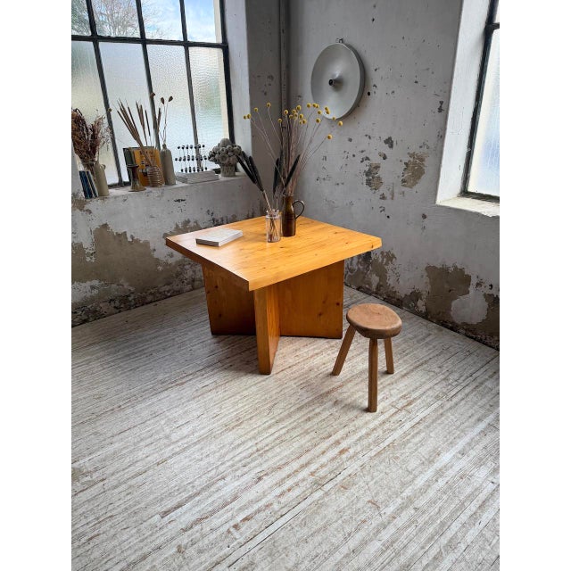 1950s Modernist Square Pine Table, 1950s For Sale - Image 5 of 18