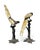 Traditional Maitland Smith Bronze & Mother of Pearl Parrot Sculptures, a Pair For Sale - Image 3 of 15