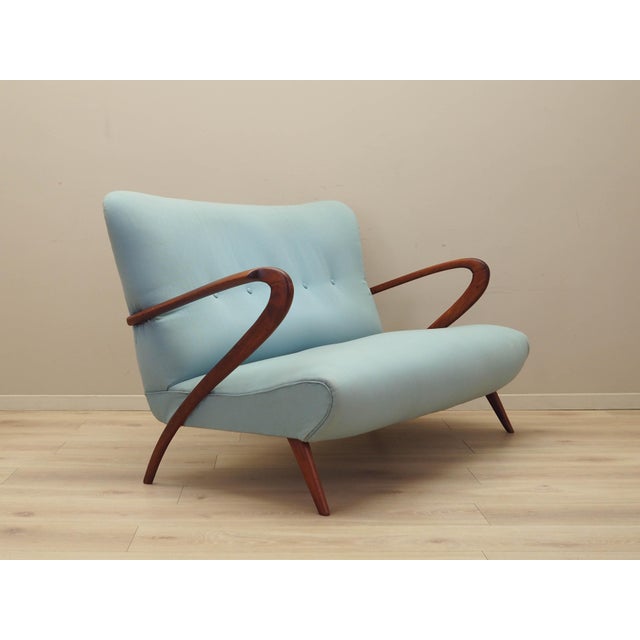 Italian Mint Gree Sofa, 1970s For Sale - Image 11 of 18