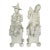 Pair White Chinoiserie Figures, 1960s For Sale