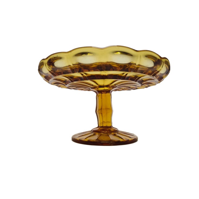 Cake Bowl on Stand from Ząbkowice Glassworks, 1970s For Sale - Image 13 of 18