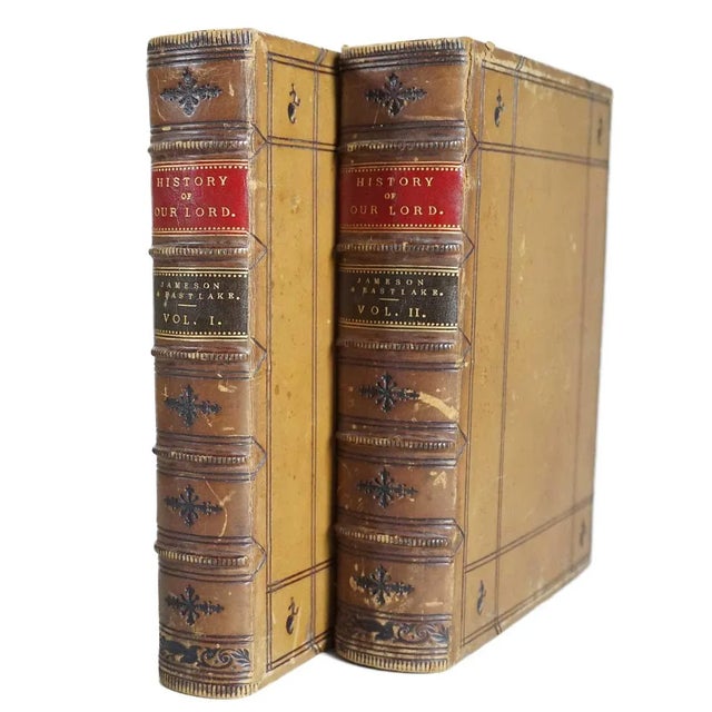 Traditional Set Two Books: The History of Our Lord by Anna Jameson & Lady Elizabeth Rigby Eastlake For Sale - Image 3 of 13