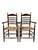 Rustic Dutch Ladder Back Armchairs in Patinated Beech, 1900s, Set of 2 For Sale - Image 5 of 13
